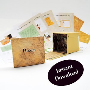 How to Make the Pop-up Book, "boxes," an Altered Accordion Pattern and Step by Step Tutorial - Etsy