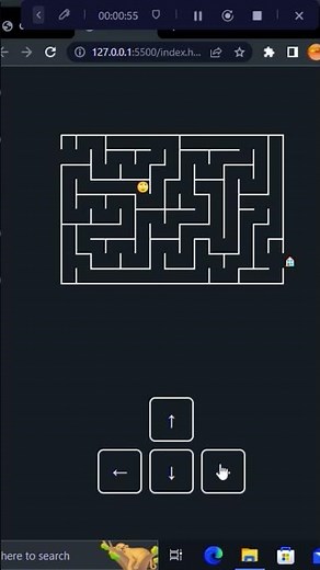 maze game html css javascript project | maze game with html css #shorts #youtubeshorts