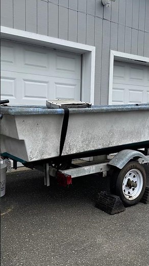 14 Foot Fiberglass V-Hull Boat restoration #boating #diy #boats