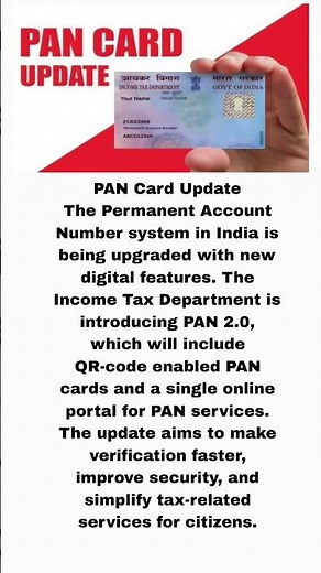 PAN Card Update – PAN 2.0 System