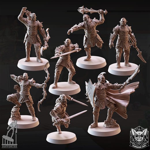 Hobgoblin Warband Bundle | 7 Goblin Warriors Pack | Dnd Goblinoid Army Set | Tabletop RPG Miniatures - Etsy