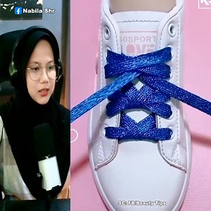 802K views · 4.7K reactions | Tutorial mengikat tali sepatu agar terlihat lebih menarik dan keren  | Nabila Shr | Facebook
