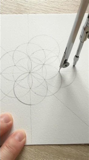 Easy Mandala Drawing | Pencil, Ruler & Compass