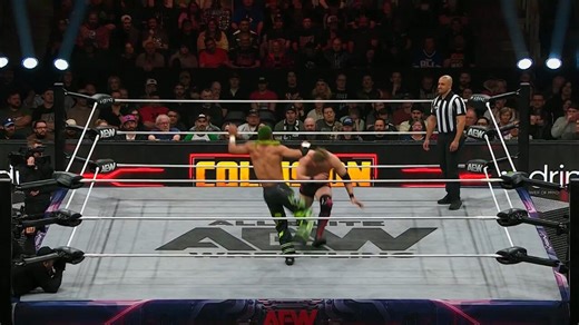 .@TheBadReed feeling it! #AEWCollision