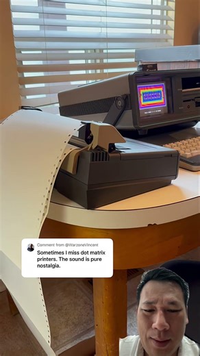 Sometime I miss dot matrix printer #laptop #dell #computer #pc #printing #printer #tiktokvideo
