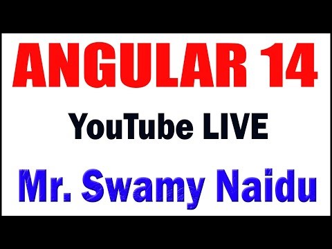 ANGULAR by Mr. Swamy Naidu Sir