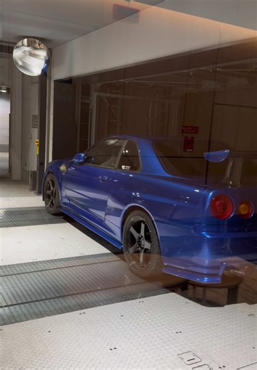 Nissan GTR R34 on Japan's Coolest Car Elevator