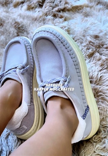 🤎 Meet Wendy’s elevated sister. The Harper Moc Crafted Suede takes everything you love about an easy everyday shoe and gives it a more refined look. Premium suede, crafted details, a sleeker silhouette, and HEYCOMF EX support make this the pair you’ll reach for on repeat. Part shoe. Part sneaker. 100% effortlessly chic. #HeyDude #HarperMoc #SuedeShoes #EverydayStyle #CasualStyle