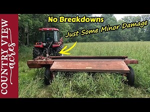 Picking up Feeder Steers and Finally Cutting Hay. But I almost broke the Mower.