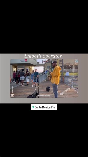 Smooth operator by Sade on Sax #saxophone #santamonicapier #fyp #smoothoperator #music #sunset #oceanlife @Santa Monica Pier