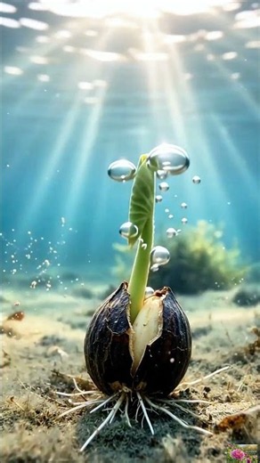I couldn't look away from this lotus growth #timelapse #nature #satisfying