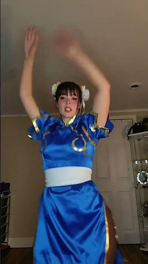 chun-li cosplay whip it #cosplay #dance #chunli #egirl #lipsync #shorts