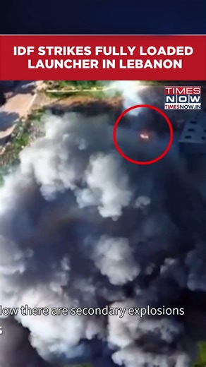 IDF Strikes Loaded & Ready-To-Launch Launcher In Southern Lebanon | Israel Vs Lebanon #shorts