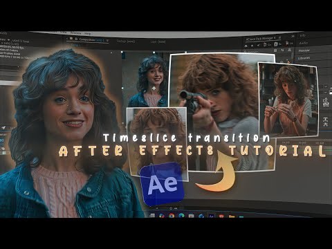 How to Create X and Y Timeslice Transition in After Effects ( Easy Tutorial )