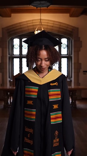 University of Pittsburgh Commencement on Instagram: "Does the tassel go from right to left or left to right? We forget too. 🎓 You can still order your regalia through December 7th online @pittunivstore! We can’t wait to celebrate with you. #PittGrad"
