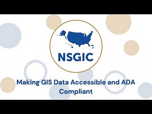 Making GIS Data Accessible and ADA Compliant | October 8, 2025