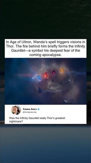 Thor's Vision Hints Infinity Gauntlet