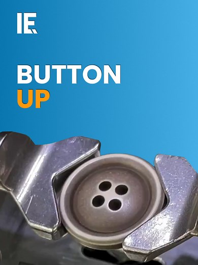 How do buttons get attached to your clothes? First the machine stitches threads diagonally. The binds the underside, to keep it firmly in place.