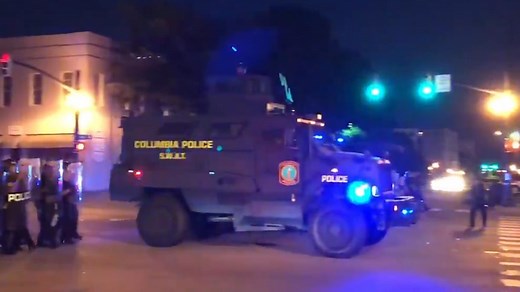 Police use military vehicles at protests across U.S.