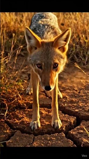 Golden Jackal at Dawn – A Wild Howl in the Heart of India’s Grasslands #jackal