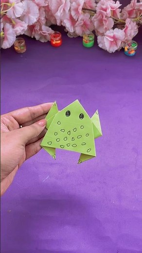 DIY frog 🐸 tutorial | easy paper craft | how to make frog with paper