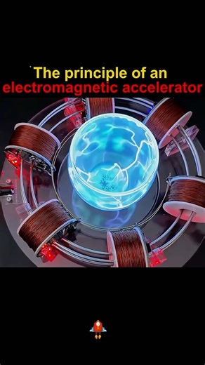 The principle of an electromagnetic accelerator #knowledge #science