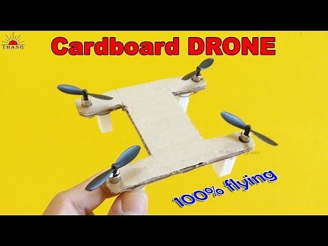 How to make a Cardboard DRONE very easy that 100% fly