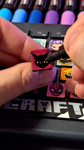Drawing Secret Agent🐈‍⬛[Animal Hospital] on my Keyboard #drawing #art #secretagent #animalhospital