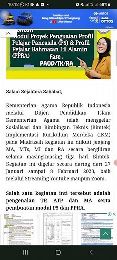 contoh modul proyek p5 dan ppra fase paud/tk/ra #kurikulummerdekabelajar #modulajar #p5 #ppra #paud