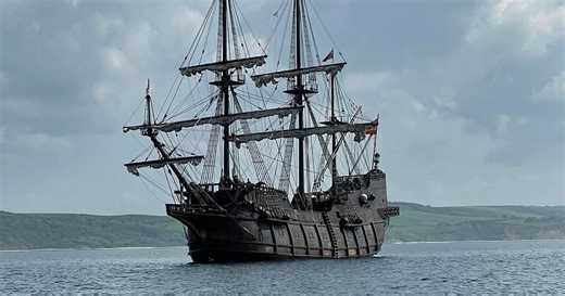 Huge 'floating museum' on her way to Plymouth