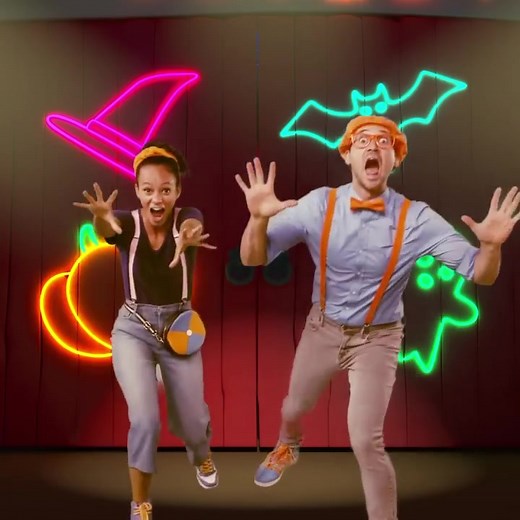 Can you do the Lellobee City Farm Skeleton Dance? Meekah & Blippi challenge you to a #danceoff #lellobeecityfarm #dancechallenge #halloween #learnonti