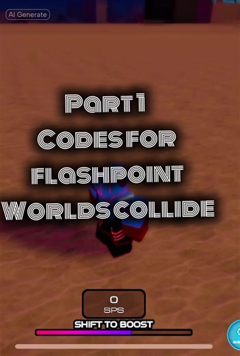 Flashpoint Worlds Collide Codes Part 1