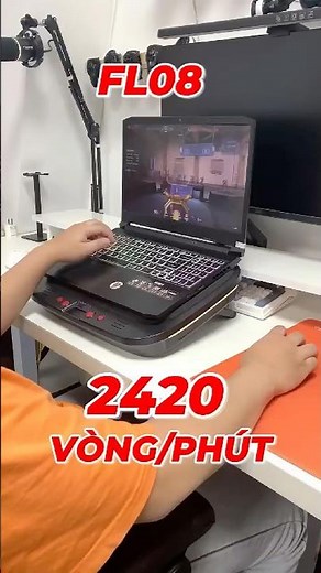Đế tản nhiệt FL08 siêu khỏe làm mát laptop tăng FPS cho ae game thủ #memo #shorts