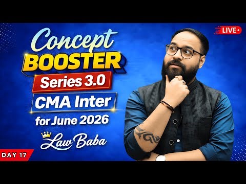 Ep. 17 | CONTRACT OF PLEDGE in Business Law | CMA Inter Law Concept Booster - June 2026
