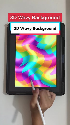 Creating a Stunning 3D Wavy Background in Procreate