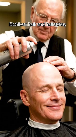 Mohican hair and hairspray