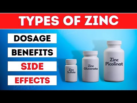 Types of Zinc Supplements , daily dosage, Health benefits and side effects