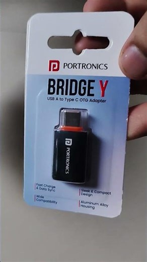 ASMR Unboxing - Portronics Bridge Y USB 3.0 Type C OTG Adaptor #asmrsounds #unboxtoday