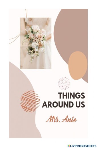 Things Around Us worksheet for 7