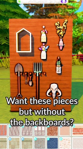 The Sims 4 Tutorial: Hiding Wall Decors' Backboard Without Mods