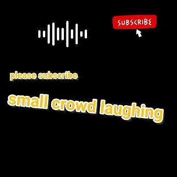 SMALL CROWD LAUGHING SOUND EFFECT || SOUND FX