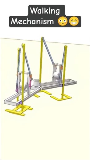 Walking Mechanism In Cad🤔🤔| #solidworks | #autocad | #autocad | #shorts | #short | #mechanical