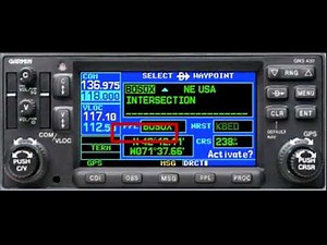 Garmin 430 Direct-To Page Fields