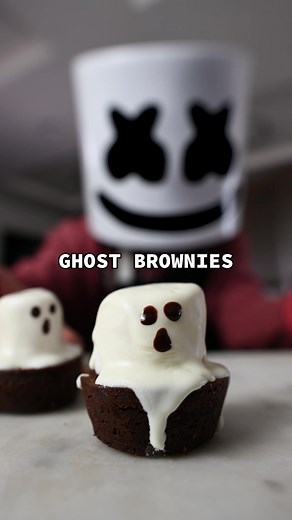 Spooky Halloween Recipe: Ghost Brownies