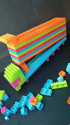 Satisfying DIY Blocks Truck | Building Blocks Videos | #buildingblockstoys #shorts #blockcraft