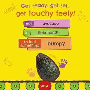 13K views | Get ready, get set...get touchy feely!  Use our sensory play game to pick + mix lots of super simple ways to help your little one get hands on with bumpy avocado + super smoooth aubergine!  Use our 3 steps to reveal your very own exciting activity to play with your little ones! Pause to see which activity you land on!  Please supervise little ones at all times. | Ella's Kitchen | Facebook