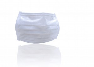 White surgical face mask or medical face mask for prevention...