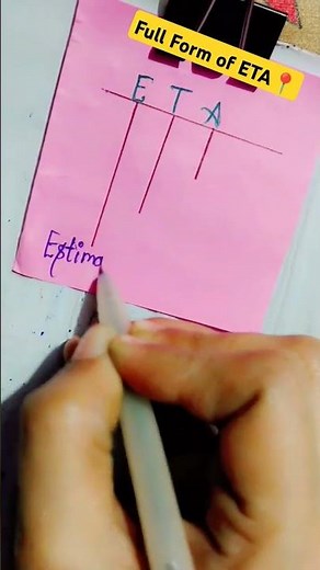 Full Form of ETA | Meaning of ETA | ETA | #shorts #shortsfeed #eta #gkshorts #ytshorts #yt #fullform