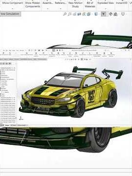 Modeling Polestar from NFS Heat in SolidWorks