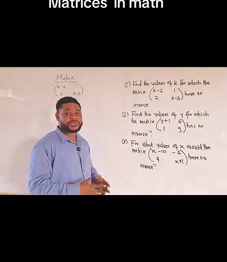 Understanding Matrices: Determinant Equals Zero